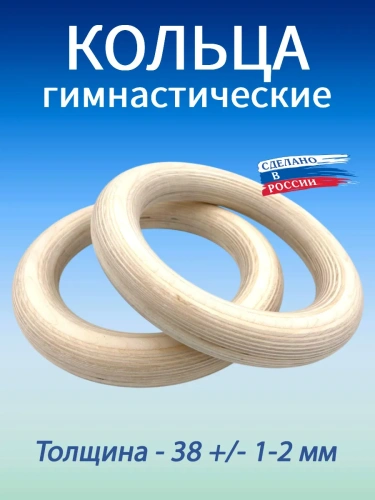 Кольца гимнастические 38 мм (без строп)