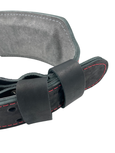 Пояс атлетический 6/12 см, 3 слоя (кожа, микрофибра) фото 4