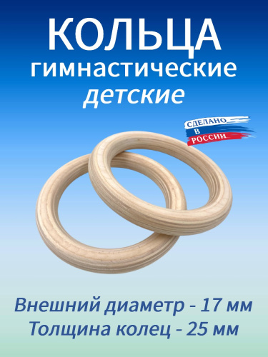 Кольца гимнастические детские 25 мм (без строп) Кольца гимнастические детские 25 мм (без строп)