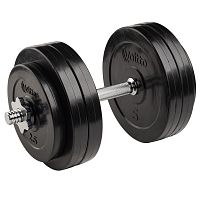 Гантель разборная обрезиненная 27.2 кг (диски по 2.5 и 5 кг) Гантель разборная обрезиненная 27.2 кг (диски по 2.5 и 5 кг)