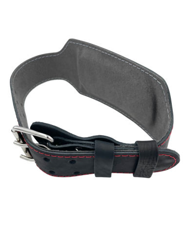 Пояс атлетический 6/12 см, 2 слоя (кожа, микрофибра) фото 2