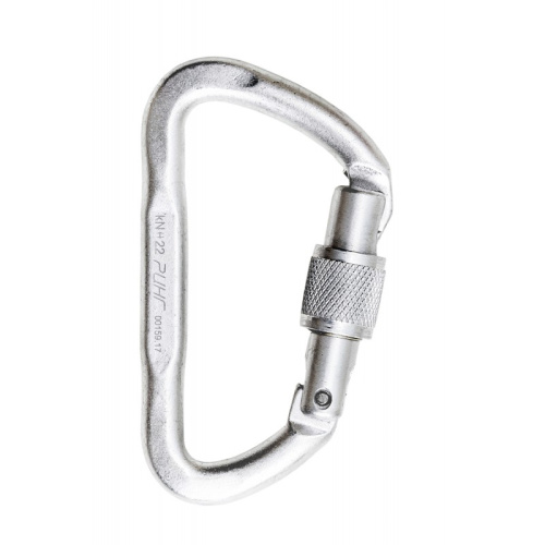 Карабин дюралевый малый трапеция с муфтой, 22 kN, 1 шт. фото 2