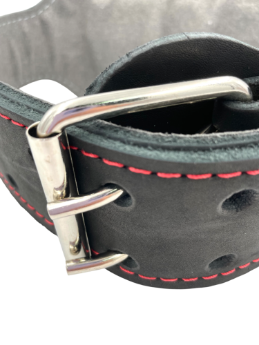 Пояс атлетический 6/12 см, 3 слоя (кожа, микрофибра) фото 3