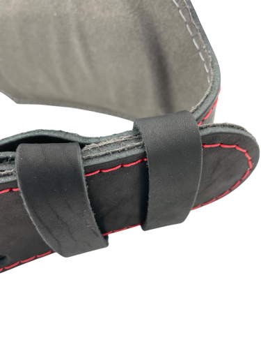 Пояс атлетический 6/12 см, 2 слоя (кожа, микрофибра) фото 4